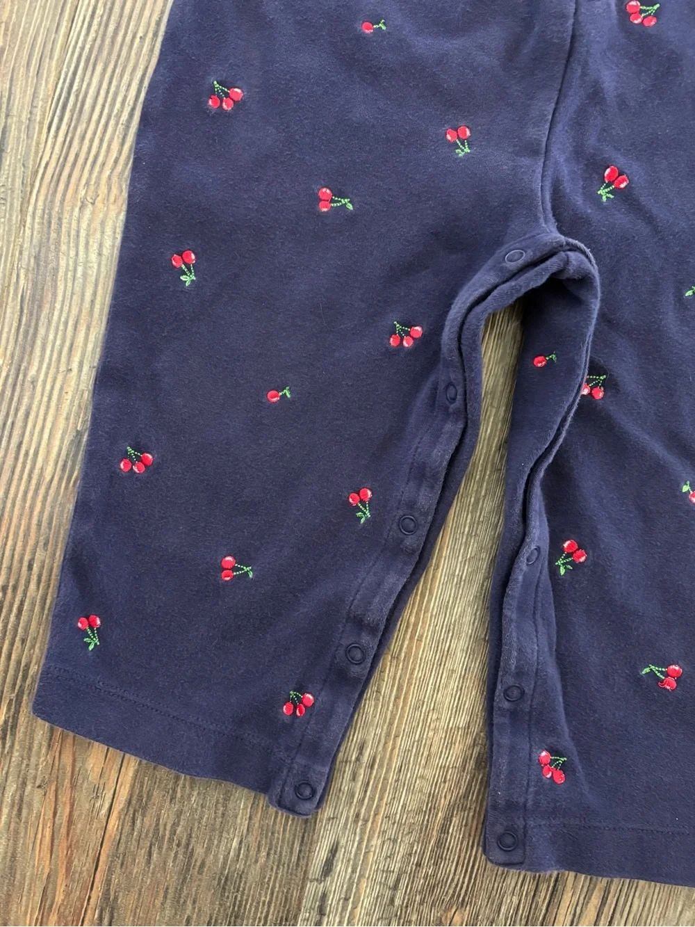 Y2K Gymboree Sailor Collar Cherry Romper Jumper 18-24 Months Blue Red White 2001